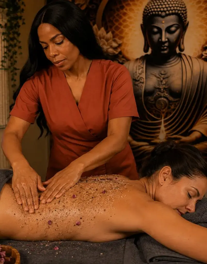 Trattamenti corpo esfolianti e rigeneranti con il rituale Sogno Floreale.